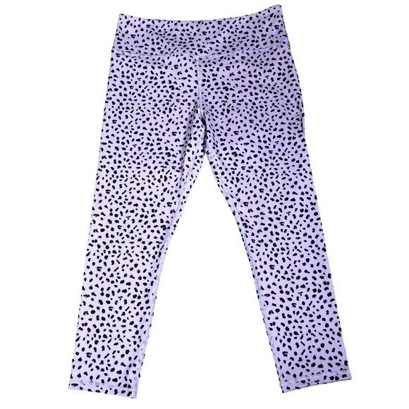 ZYIA ACTIVE Fit n Free Leggings 24" Inseam Lilac Jaguar Sz 14/16 NWOT - Picture 1 of 5